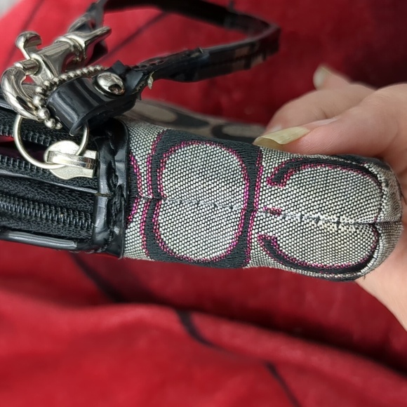 Coach black and grey canvas wallet - Picture 13 of 14